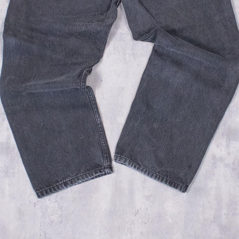Vintage VTG 1990's Penmans Baggy Relax Fit Slim Black Denim Jeans Pant's - Picture 6 of 7